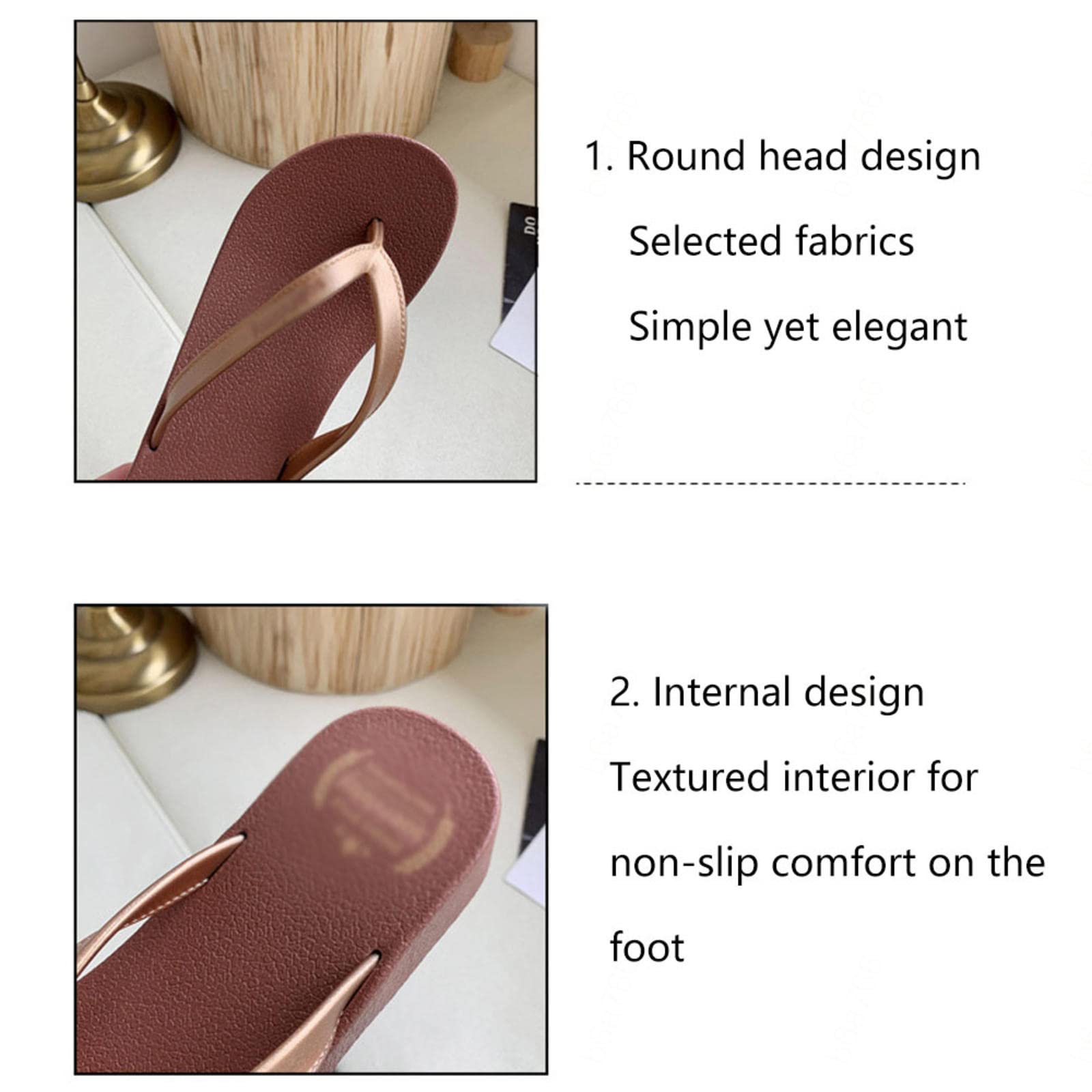 Women's Platform Flip Flop Summer Wedge Beach Thong Sandals